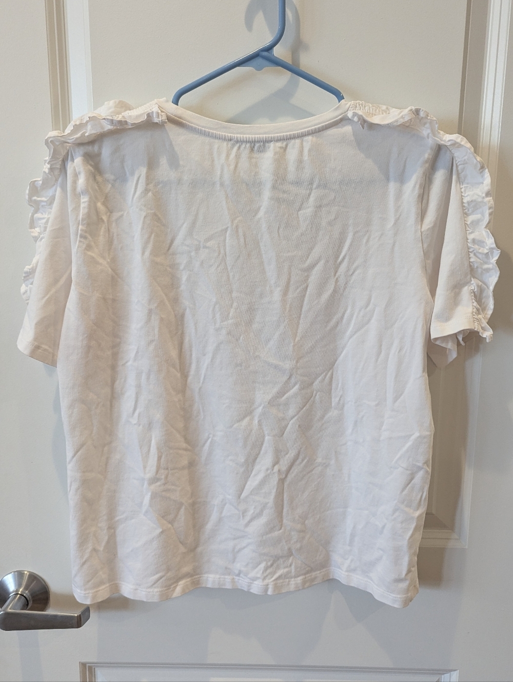 Zara 2017 Ruffle Sleeve Top (M/30) - Picture 2 of 4